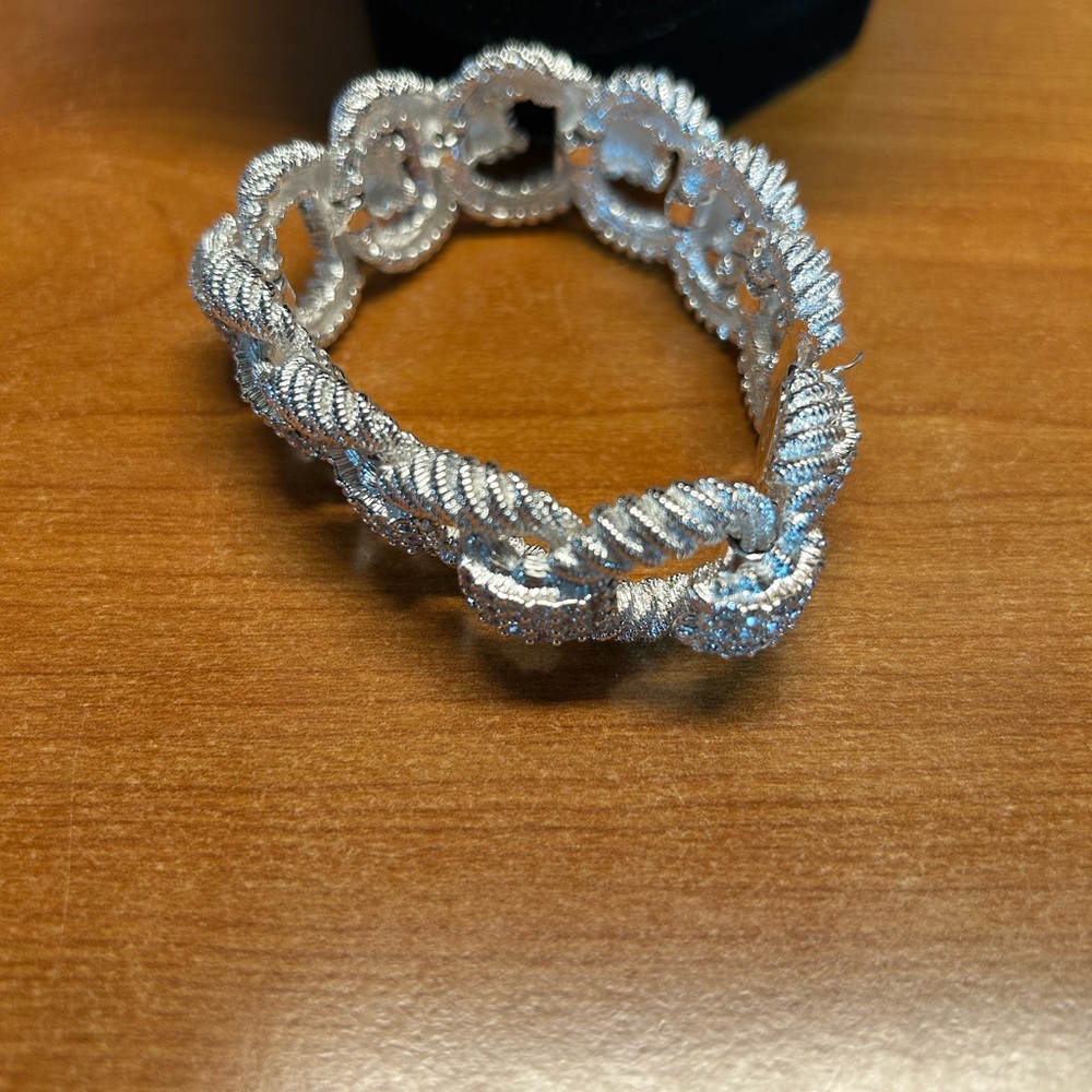 Joan Rivers Silver Textured Bracelet - Picture 5 of 6